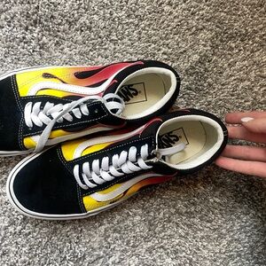 Flame vans shoes